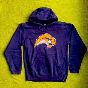 🦬Buffalo Sabres Slug Logo Pattern Hooded Sweatshirt🦬